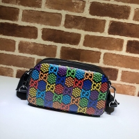 Cheapest Gucci GG Psychedelic Canvas Messenger Bag 574886 black