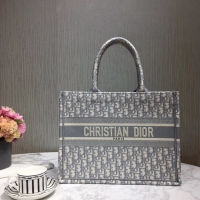 Reasonable Price DIOR BOOK TOTE BAG IN EMBROIDERED CANVAS C1286-3 grey