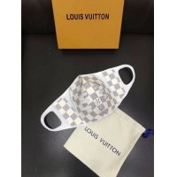 Classic Faux Louis Vuitton Damier Azur Canvas Masks M0661 White