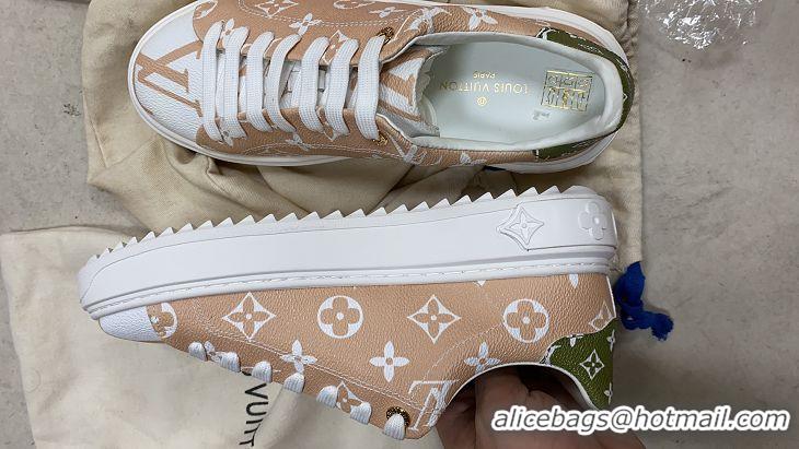 Low Price Louis Vuitton Time Out Sneakers LV94338 White/Green Summer 2019