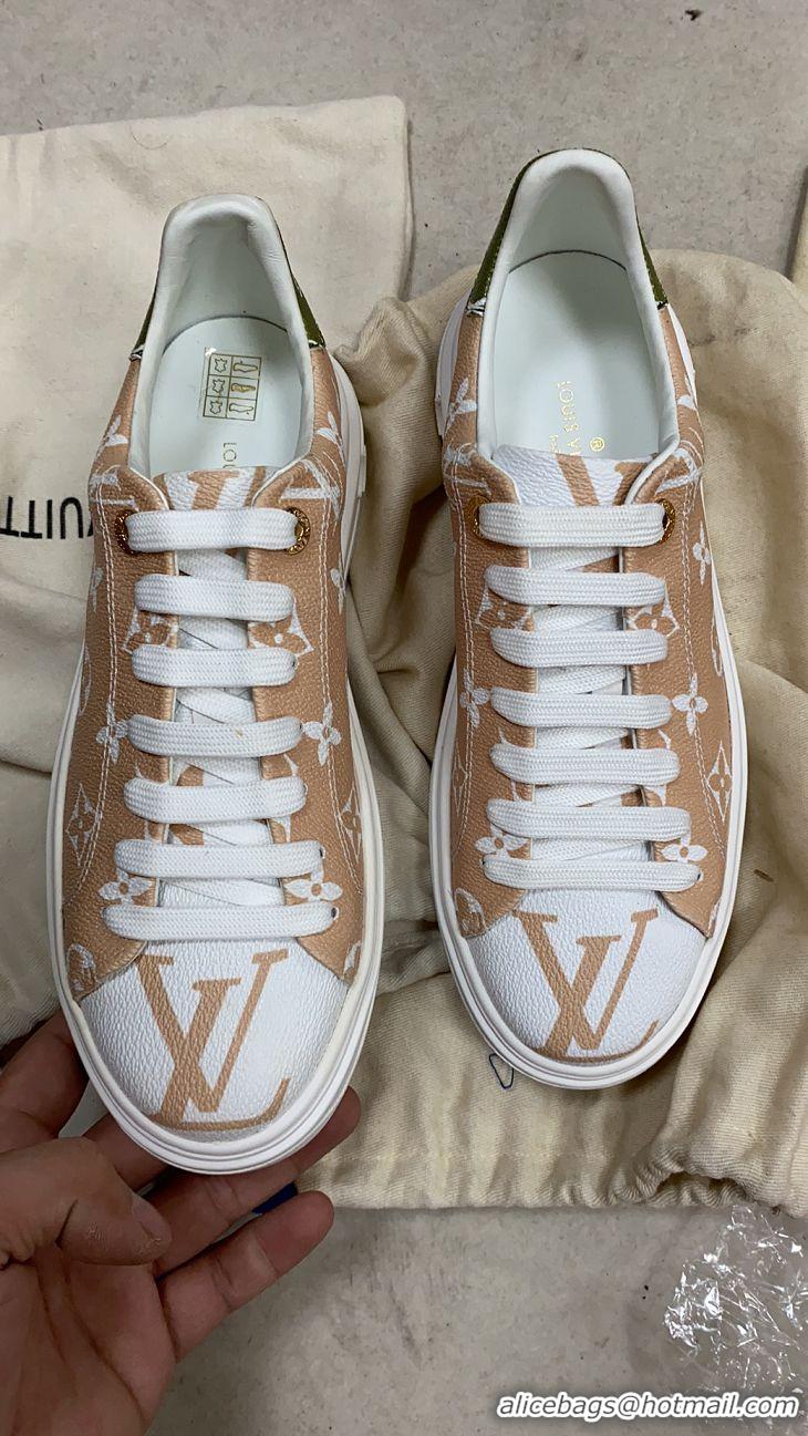 Low Price Louis Vuitton Time Out Sneakers LV94338 White/Green Summer 2019