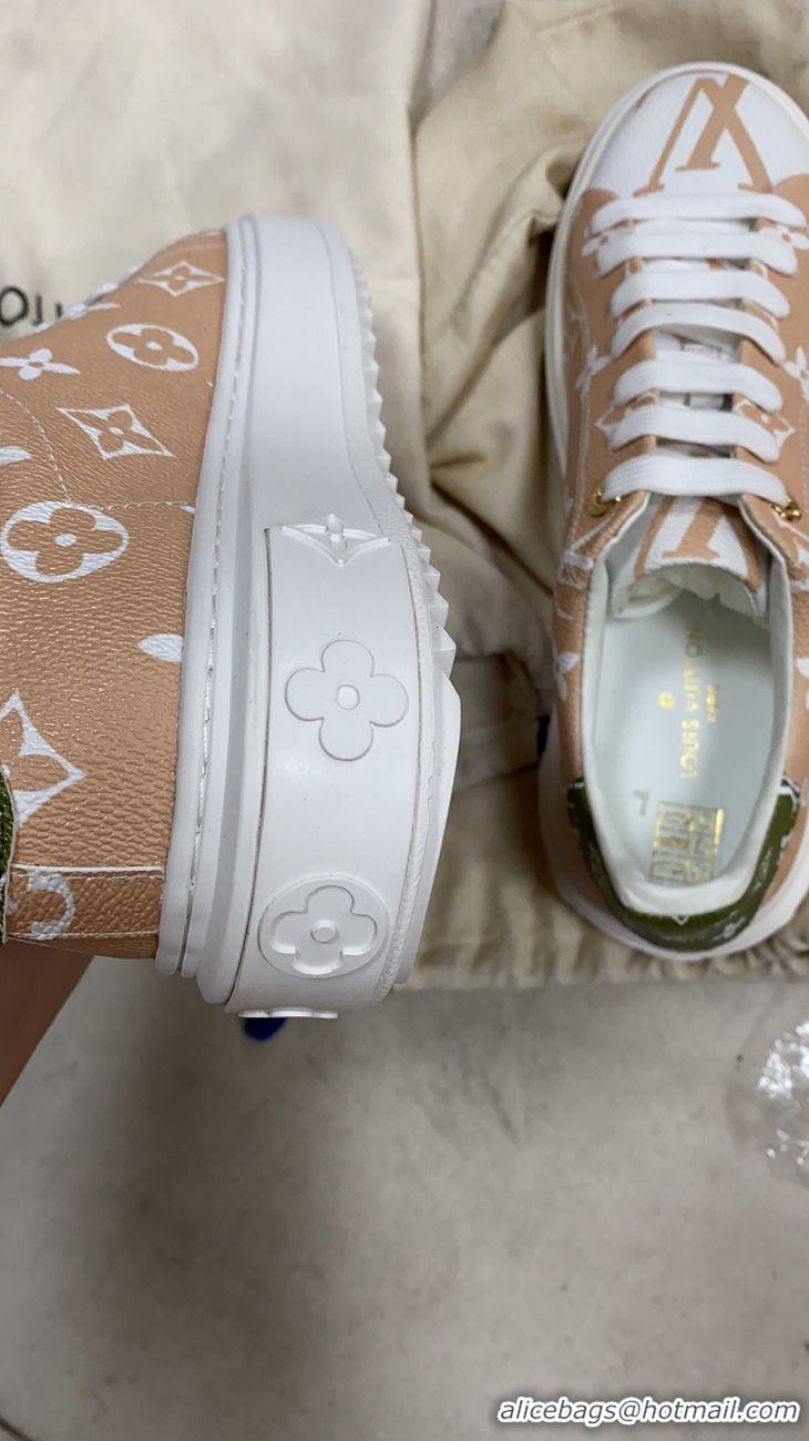 Low Price Louis Vuitton Time Out Sneakers LV94338 White/Green Summer 2019