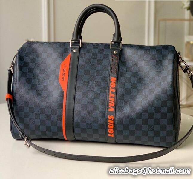 Well Crafted Louis Vuitton Original KEEPALL BANDOULIERE 45 Travel Bag N40166