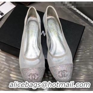 Free Shipping Discount Chanel Mesh Ballerina GG1716 Silver 2020