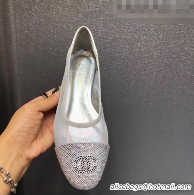 Free Shipping Discount Chanel Mesh Ballerina GG1716 Silver 2020