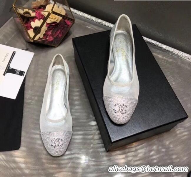 Free Shipping Discount Chanel Mesh Ballerina GG1716 Silver 2020