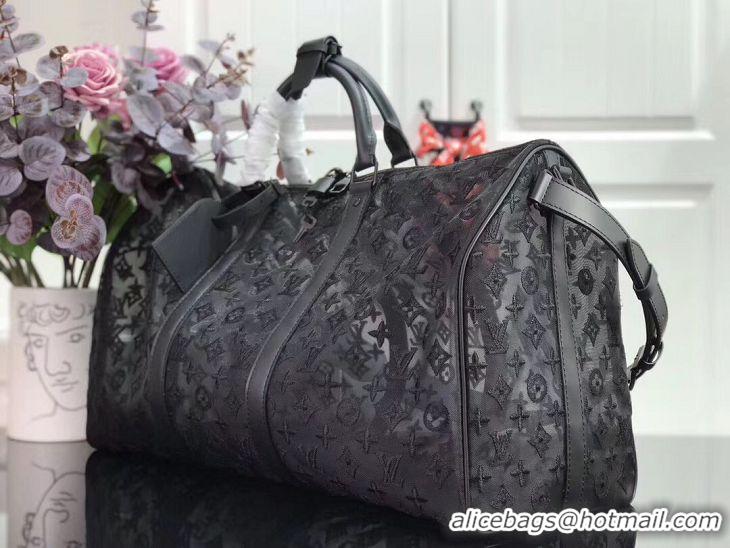 New Product Louis Vuitton Keepall Triangle Bandouliere 50 M45048 Black