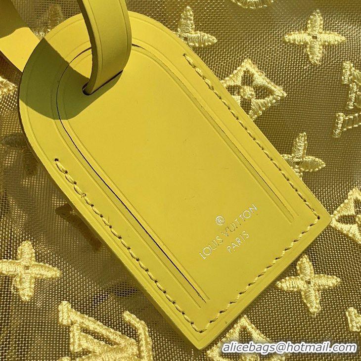 Top Quality Louis Vuitton Keepall Bandoulière 50 Bag M53971 Yellow Mesh