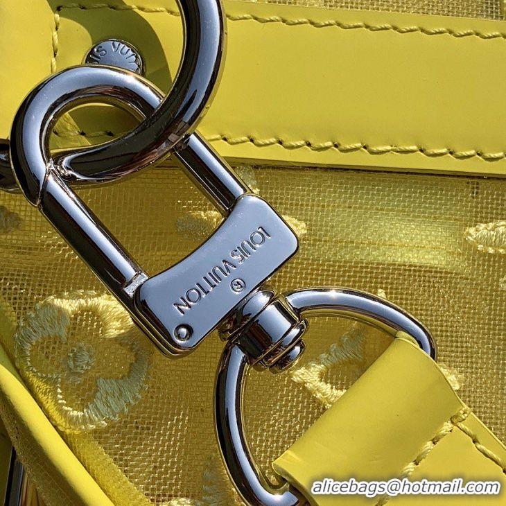 Top Quality Louis Vuitton Keepall Bandoulière 50 Bag M53971 Yellow Mesh