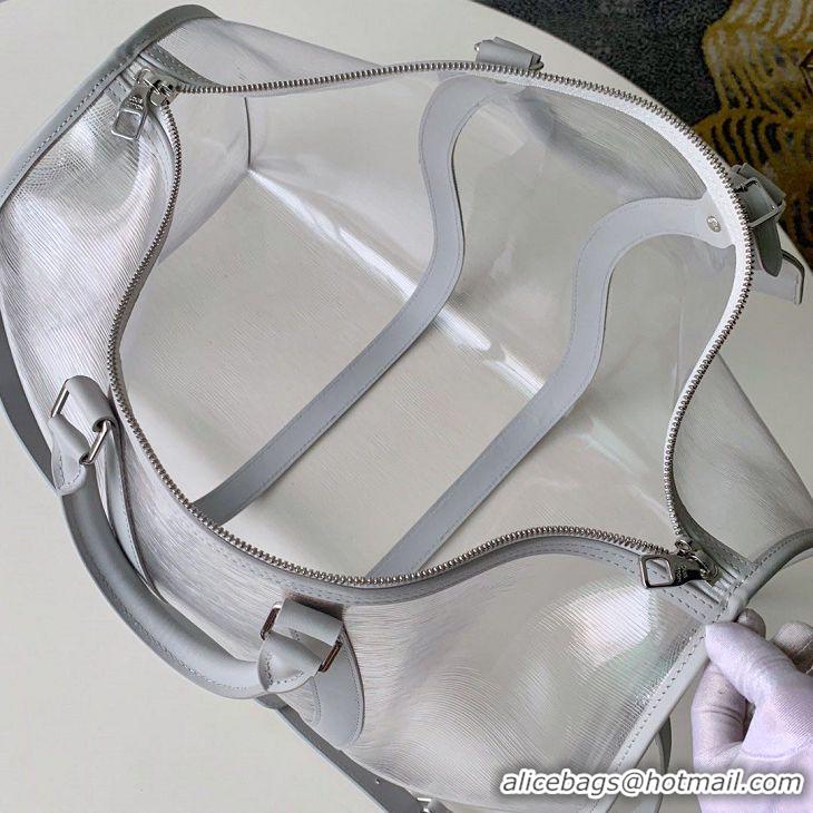 Free Shipping LOUIS VUITTON KEEPALL 50 M44474 TRANSPARENT BAG M44471