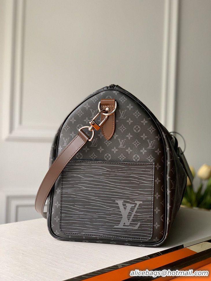 Hot Style Louis Vuitton Monogram Eeclipse Canvas Keepall Bandouliere 50 Bag M58669