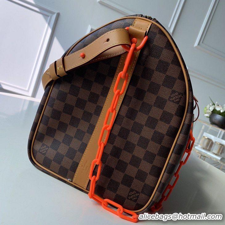 Top Quality Louis Vuitton Damier Ebene Canvas Keepall Bandouliere 50 M44474