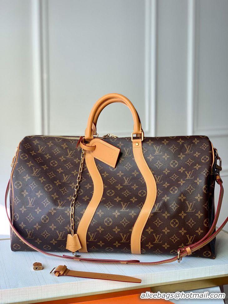 Cheap Classic Louis Vuitton Monogram Canvas Keepall Bandouliere 50 Bag M44757