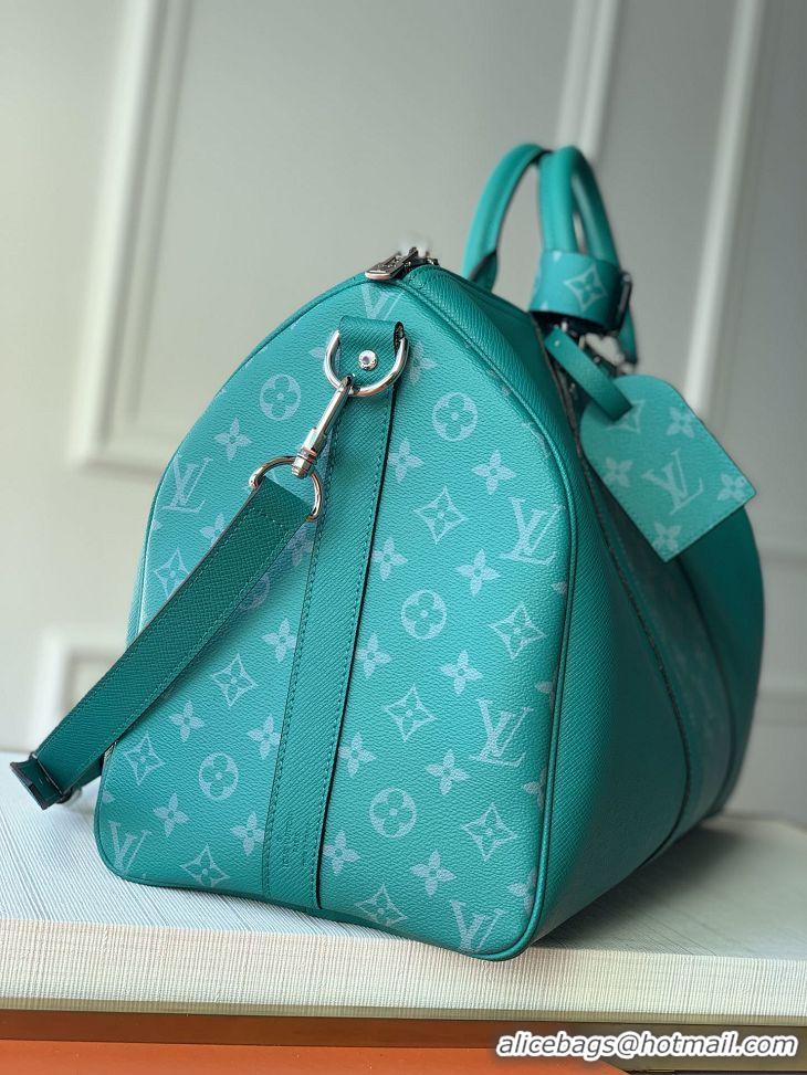 New Product Louis Vuitton Keepall 45 Bandoulière Travel Bag M53764 Green 2019