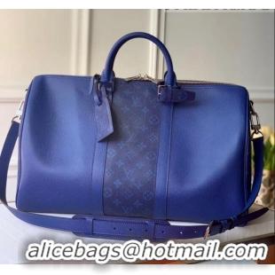 New Luxury Louis Vuitton Keepall 45 Bandoulière Travel Bag M53764 Royal Blue