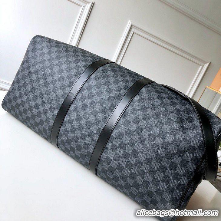 Buy Grade Louis Vuitton Damier Graphite Canvas Keepall Bandouliere 55 N41413