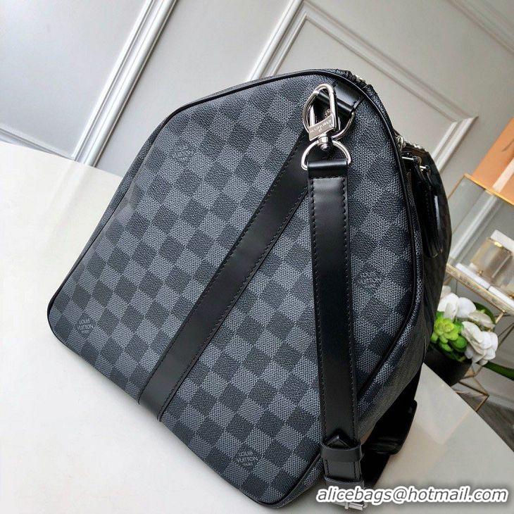 Buy Grade Louis Vuitton Damier Graphite Canvas Keepall Bandouliere 55 N41413