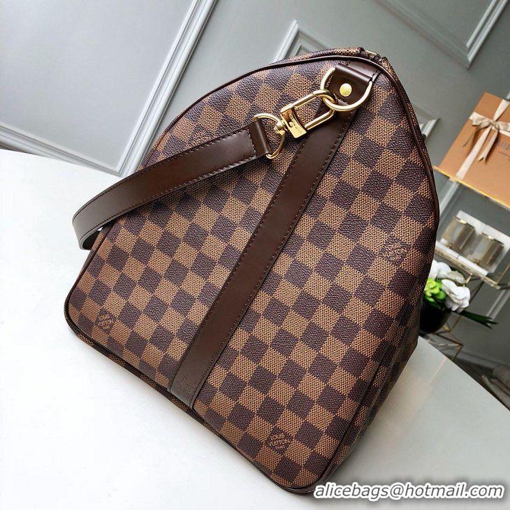 Purchase Louis Vuitton Damier Ebene Canvas Keepall Bandouliere 55 Bag N41414