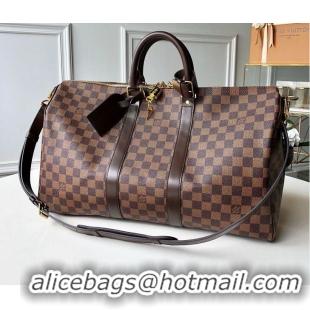 Market Sells Louis Vuitton Damier Ebene Canvas Keepall Bandouliere 50 Bag N41416