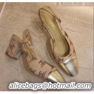 Affordable Price Chanel Slingbacks In Lambskin & Grosgrain G31318 Beige 2020