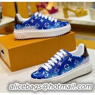 Top Quality Louis Vuitton LV Escale Time Out Sneaker in Monogram Canvas LV2706 Blue 2020