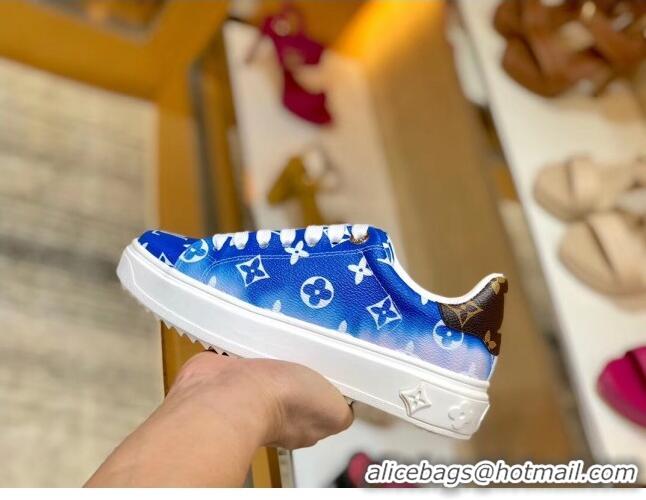 Top Quality Louis Vuitton LV Escale Time Out Sneaker in Monogram Canvas LV2706 Blue 2020