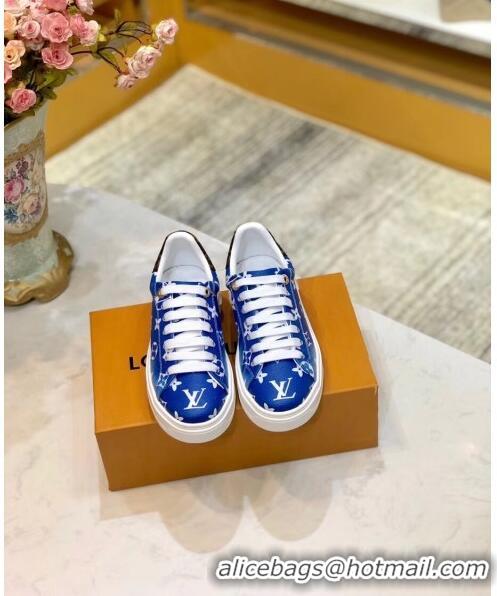 Top Quality Louis Vuitton LV Escale Time Out Sneaker in Monogram Canvas LV2706 Blue 2020