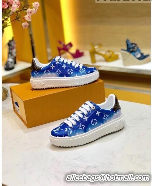 Top Quality Louis Vuitton LV Escale Time Out Sneaker in Monogram Canvas LV2706 Blue 2020