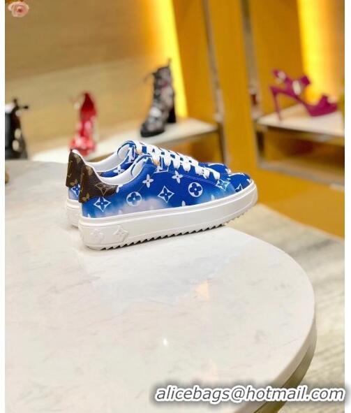 Top Quality Louis Vuitton LV Escale Time Out Sneaker in Monogram Canvas LV2706 Blue 2020