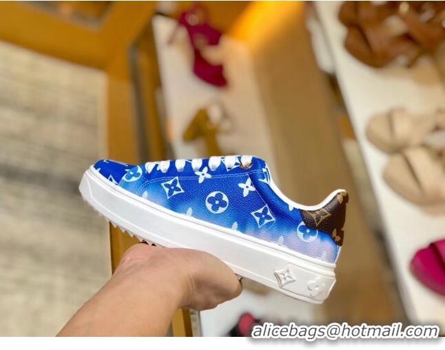 Top Quality Louis Vuitton LV Escale Time Out Sneaker in Monogram Canvas LV2706 Blue 2020