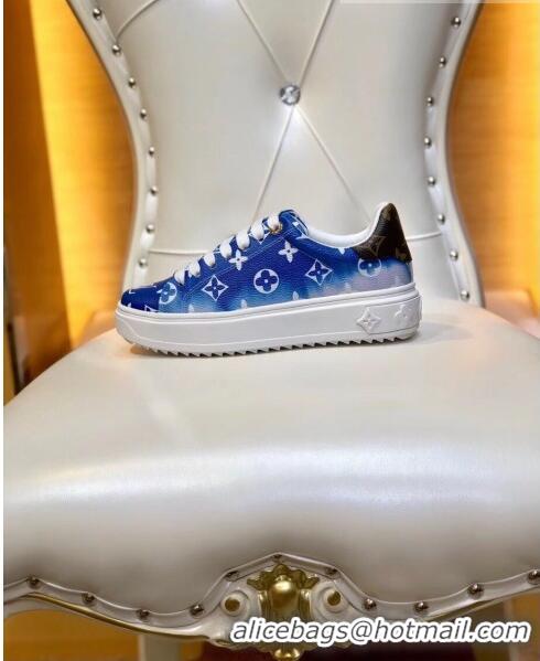 Top Quality Louis Vuitton LV Escale Time Out Sneaker in Monogram Canvas LV2706 Blue 2020