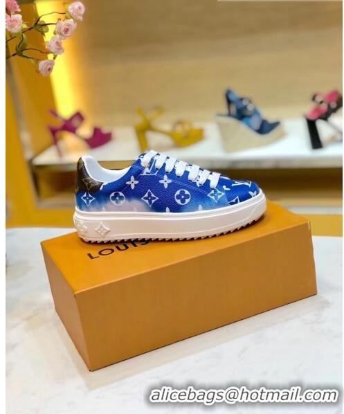 Top Quality Louis Vuitton LV Escale Time Out Sneaker in Monogram Canvas LV2706 Blue 2020