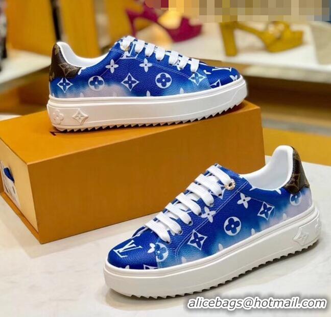 Top Quality Louis Vuitton LV Escale Time Out Sneaker in Monogram Canvas LV2706 Blue 2020