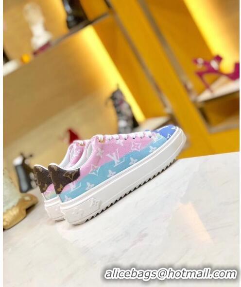 Discount Louis Vuitton LV Escale Time Out Sneaker in Monogram Canvas LV0201 Pink 2020