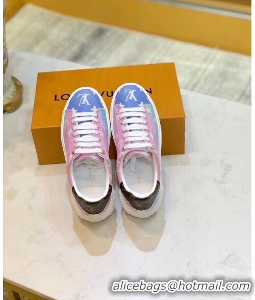 Discount Louis Vuitton LV Escale Time Out Sneaker in Monogram Canvas LV0201 Pink 2020