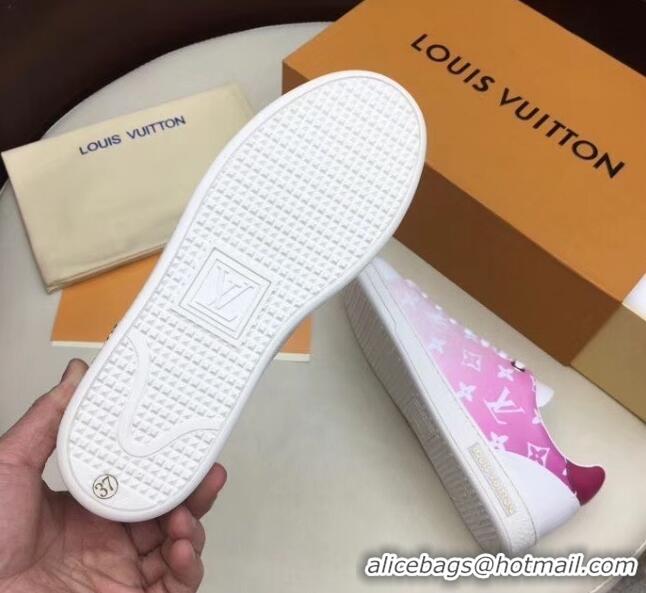 Latest Style Louis Vuitton LV Escale Low-Top Sneaker LV0633 Rosy 2020