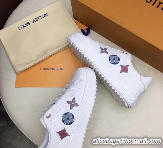 Latest Style Inexpensive Louis Vuitton Canvas LV Escale Stellar Sneaker 1A7U53 Blue 2020