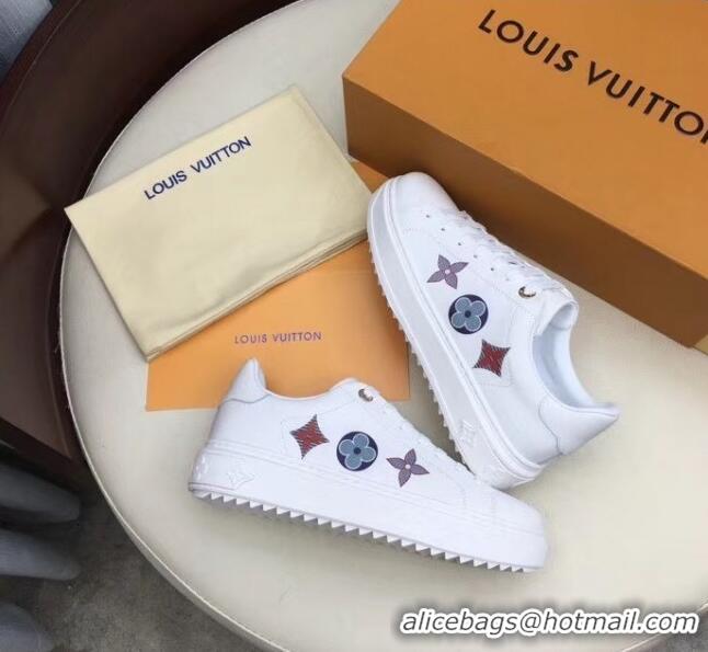 Latest Style Inexpensive Louis Vuitton Canvas LV Escale Stellar Sneaker 1A7U53 Blue 2020