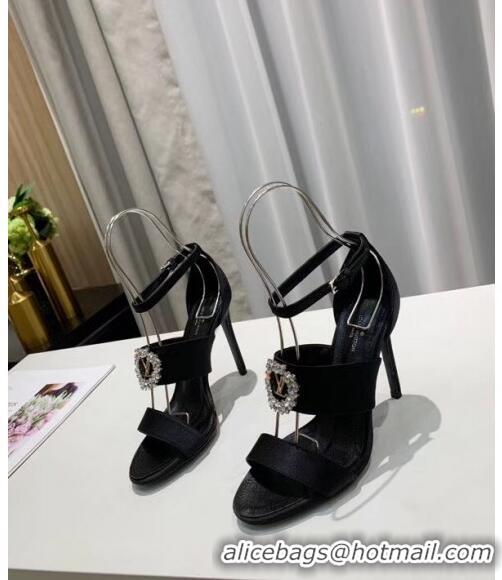 Best Cheap Louis Vuitton Satin Madeleine Platform Sandal LV0650 Black 2020