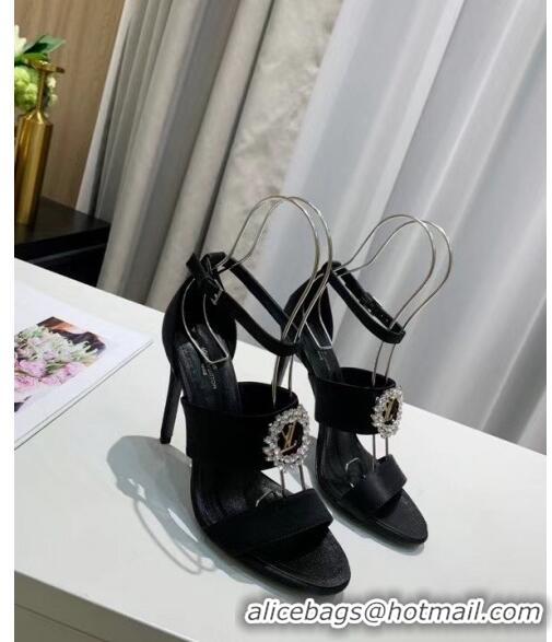 Best Cheap Louis Vuitton Satin Madeleine Platform Sandal LV0650 Black 2020