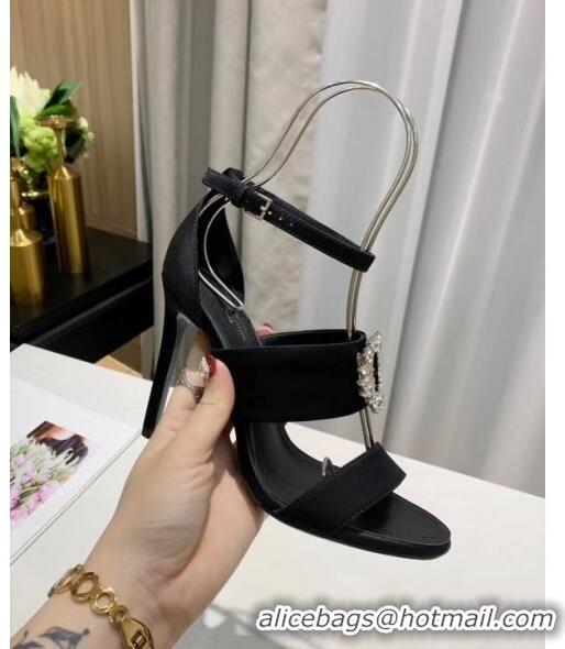 Best Cheap Louis Vuitton Satin Madeleine Platform Sandal LV0650 Black 2020