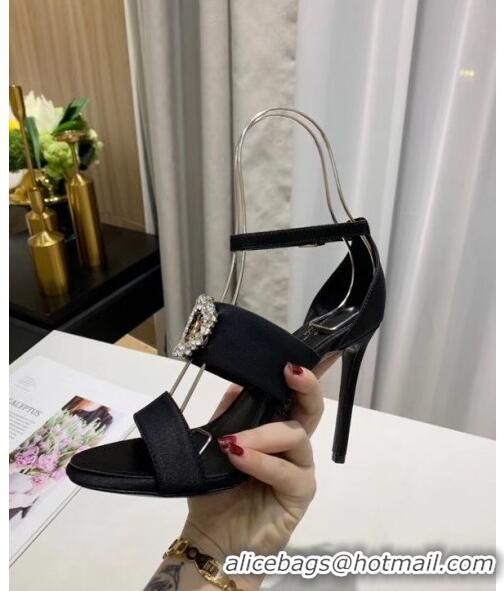 Best Cheap Louis Vuitton Satin Madeleine Platform Sandal LV0650 Black 2020