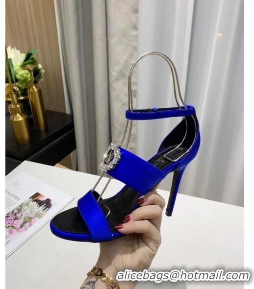 Buy Cheap Louis Vuitton Satin Madeleine Platform Sandal LV0651 Blue 2020