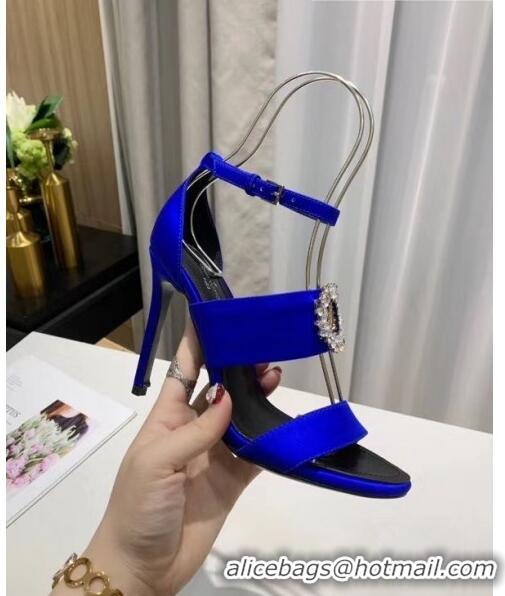 Buy Cheap Louis Vuitton Satin Madeleine Platform Sandal LV0651 Blue 2020