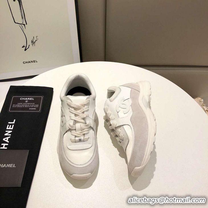 Unique Discount Chanel Top Quality Sneakers G35203 White