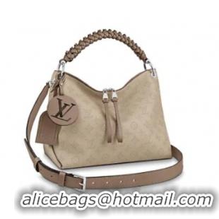 Cheap Beautiful Louis Vuitton Mahina Leather BEAUBOURG HOBO M56084 grey