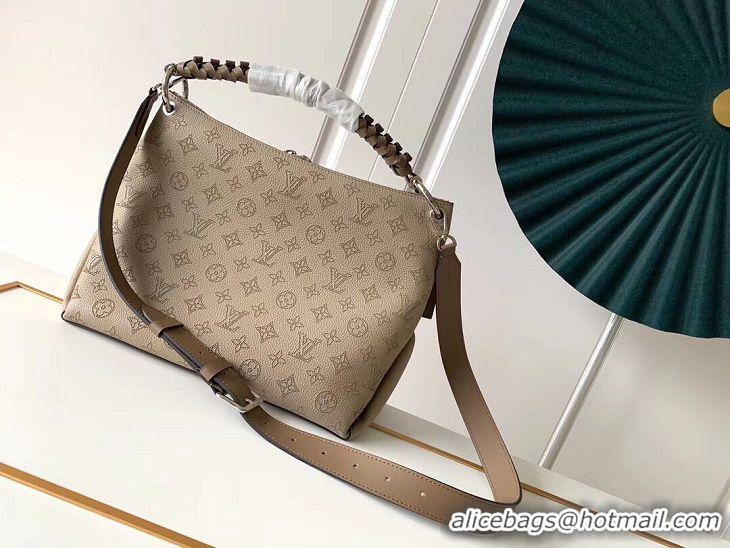 Cheap Beautiful Louis Vuitton Mahina Leather BEAUBOURG HOBO M56084 grey