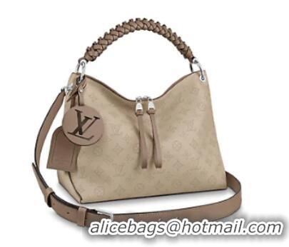 Cheap Beautiful Louis Vuitton Mahina Leather BEAUBOURG HOBO M56084 grey