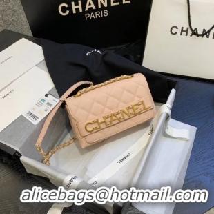 Traditional Discount Chanel small Flap Bag Original Sheepskin Leather AS1490 light pink