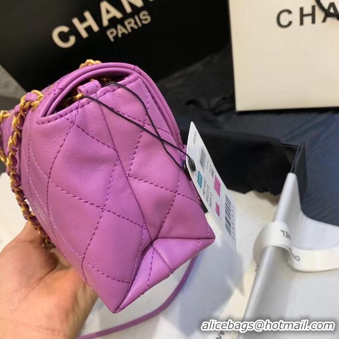 Cheapest Chanel small Flap Bag Original Sheepskin Leather AS1490 Lavender